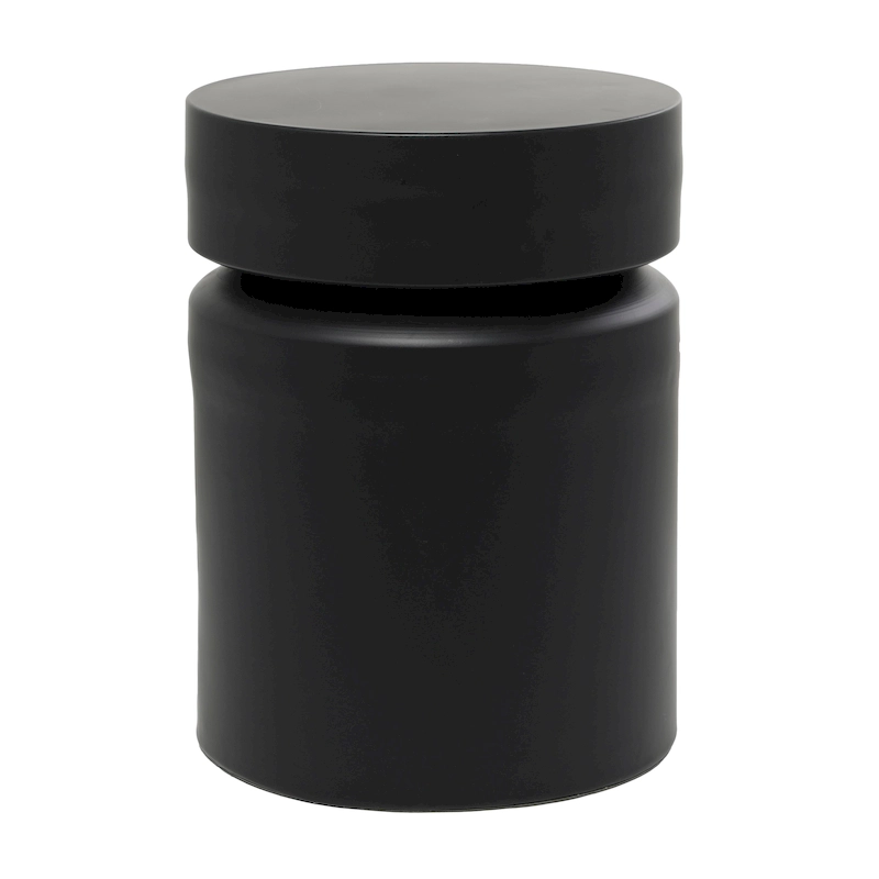 Metal Drum Accent Table - Copper or Black - Roche River Decor