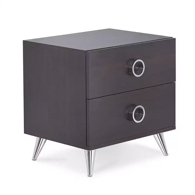 Acme Furniture 20 Elms Accent Table Espresso: MDF Construction, Wood Veneer Top, Drawer Storage, No Tools Assembly
