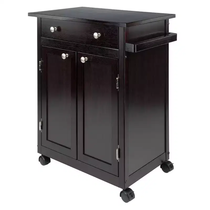 Savannah Kitchen Cart Wood/Coffee