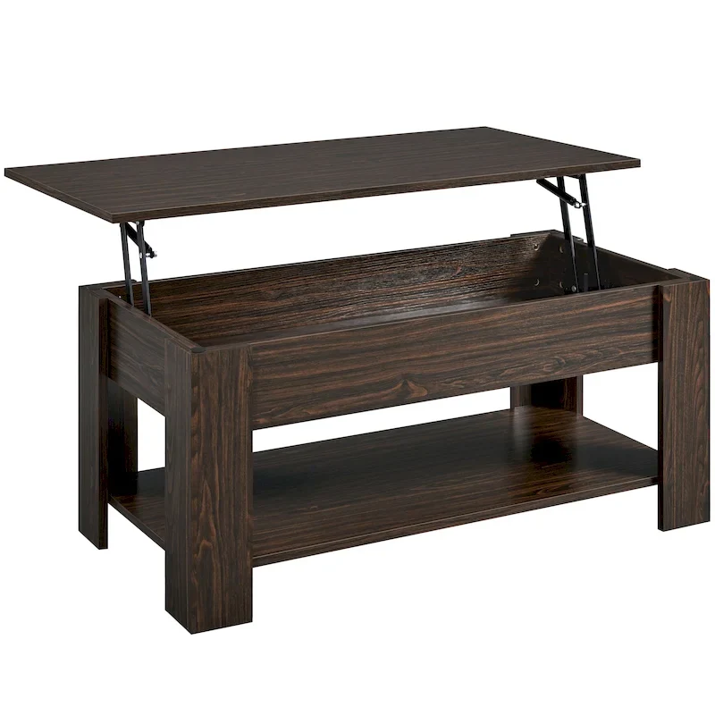 Yaheetech 38.6 Lift Top Coffee Table with Shelf for Living Room