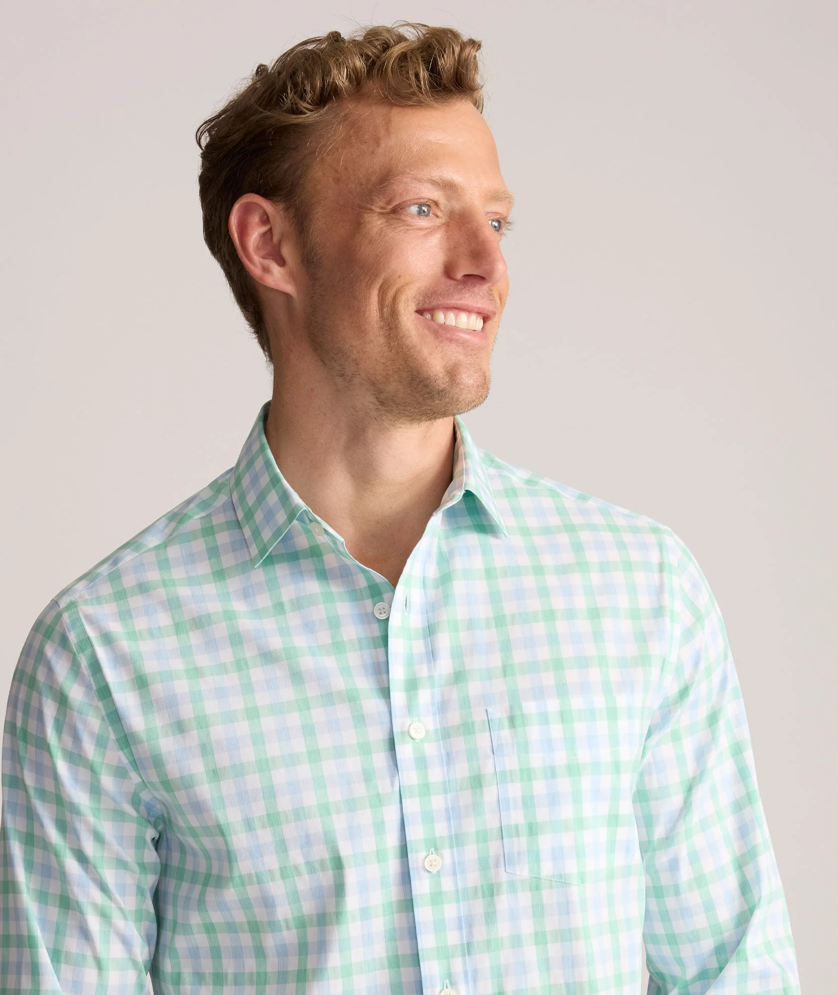 Cotton-Nylon Cooling Shirt (Light Blue)