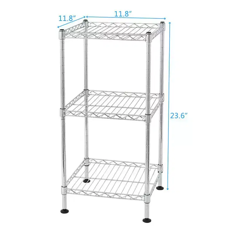 Karl Home 11.81in. W Steel Height -Adjustable Shelving Unit