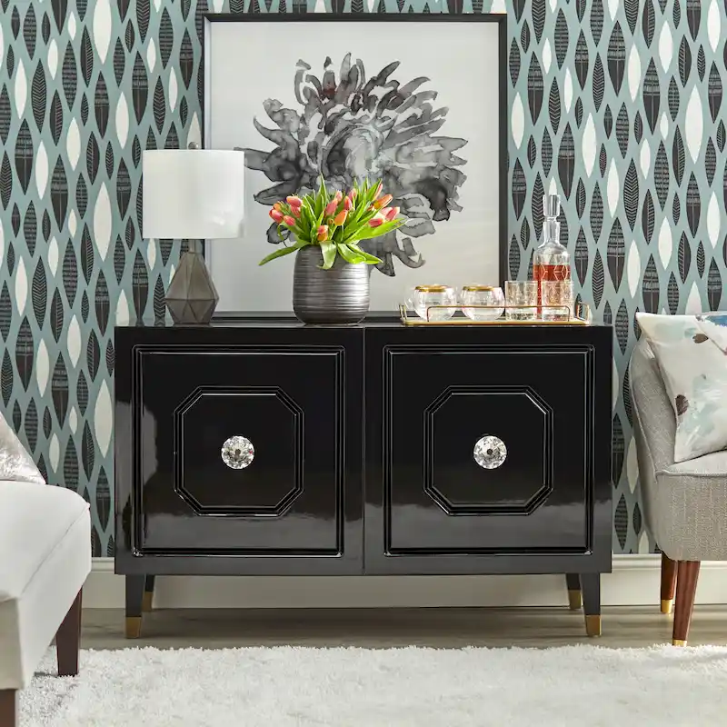 angelo:HOME Jaslene Glossy Glam Buffet/Media Cabinet