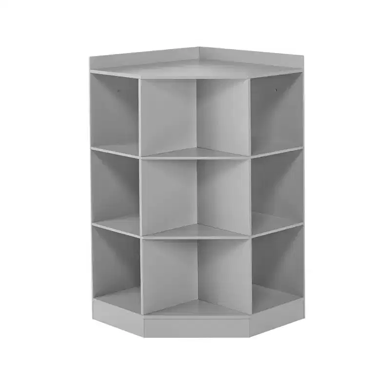 Kids' Corner Playroom Cabinet with 6 Toy Storage Cubbies and 3 Angled Shelves