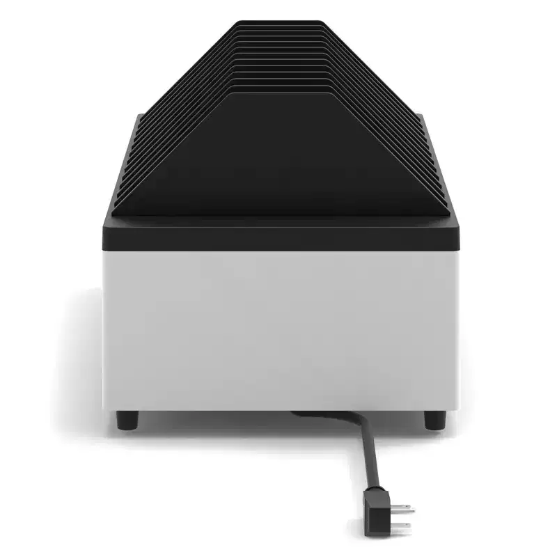 Stand Steady Line Leader Desktop Open Charging Station Holds Up to 12 Devices - White
