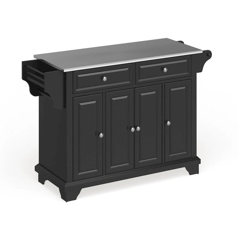 Stainless Steel Top Full Size Kitchen Island/Cart - 18d x 51.5w x 36h