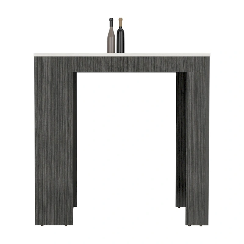 Kitchen Island Doyle, Kitchen, Concrete Gray / Ibiza Marble,High quality and durable