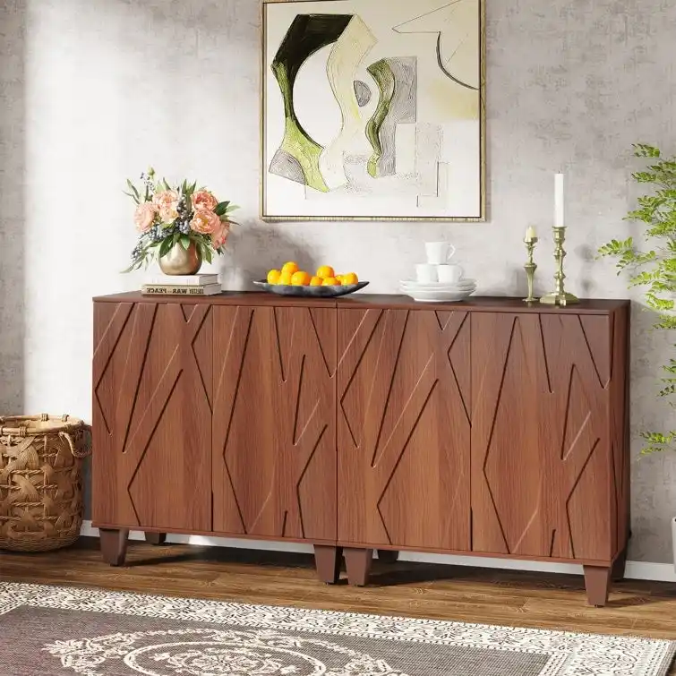 Large Sideboard Vintage Buffet Cabinet for Kitchen Dining Room