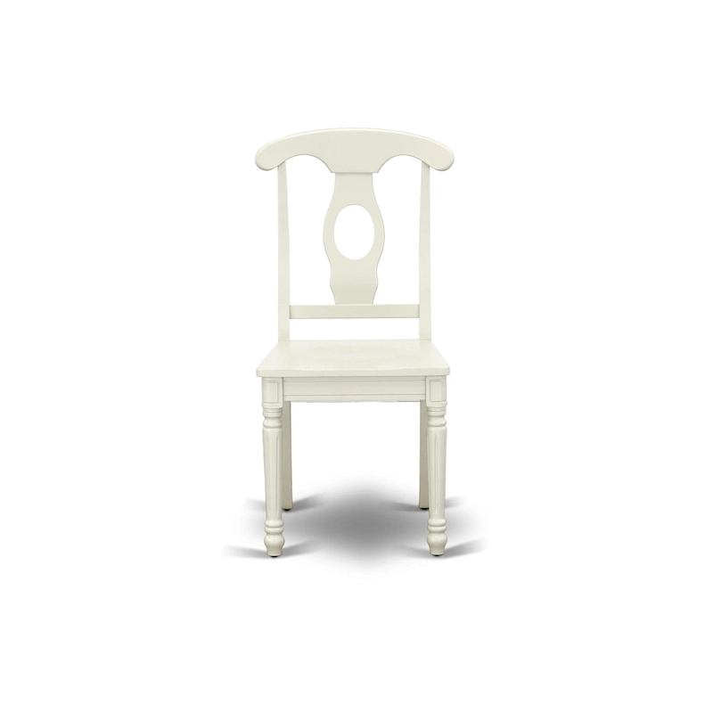 East West Furniture Dining Set- a Rectangle Dining Table and Kitchen Chairs, Linen White (Pieces Option)