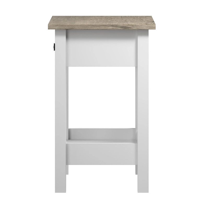 Bush Furniture Mayfield Farmhouse Living Room End Table.