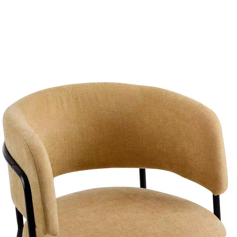 Christopher Knight Home Nest Modern Upholstered Dining Chairs with Metal Frame (Set of 2)
