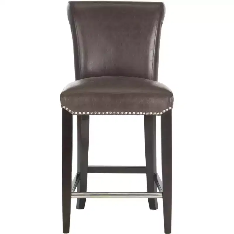 Counter Stool with Solid Birch Wood Frame, Traditional Style