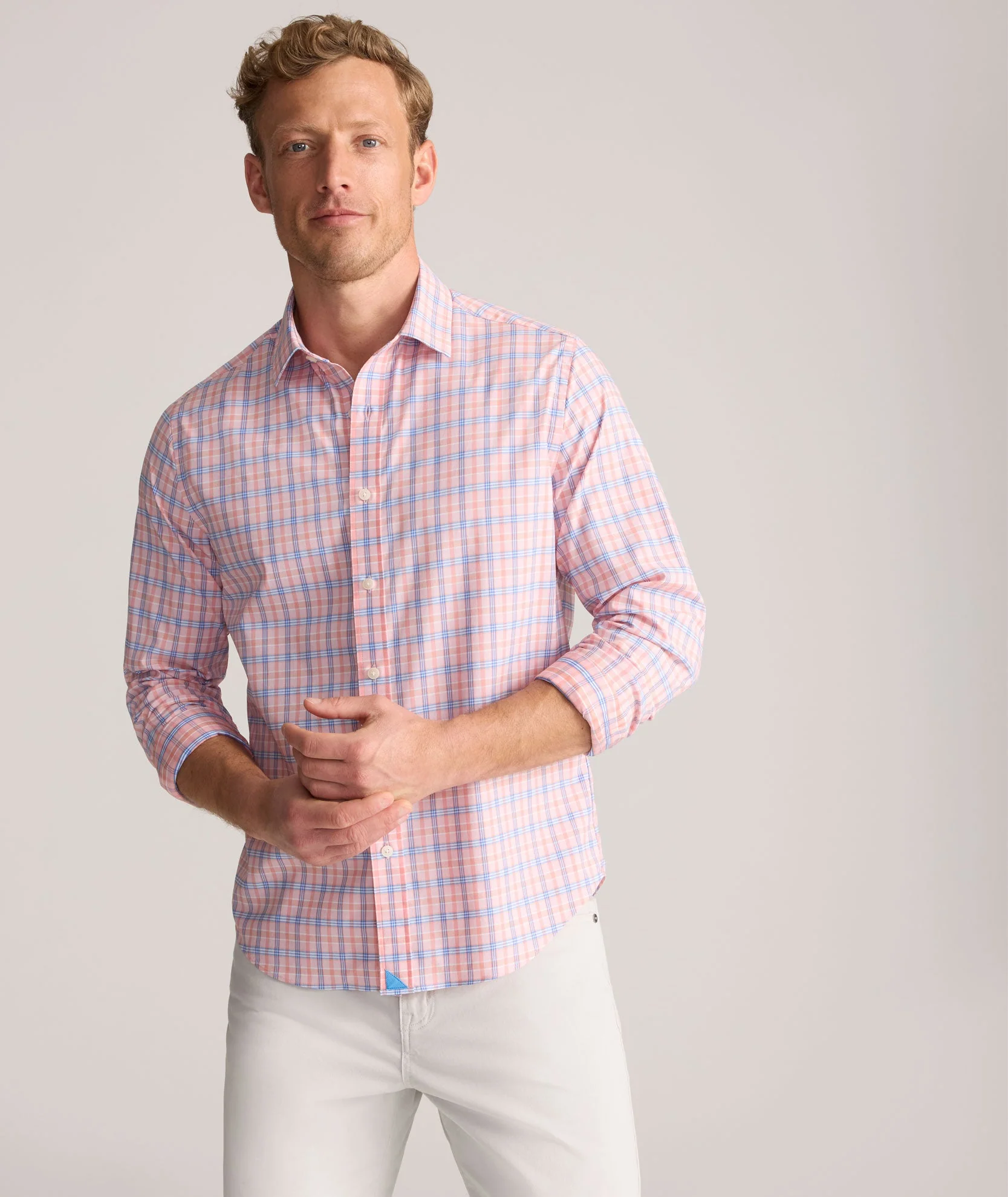 Pink Stretch Nylon Shirt