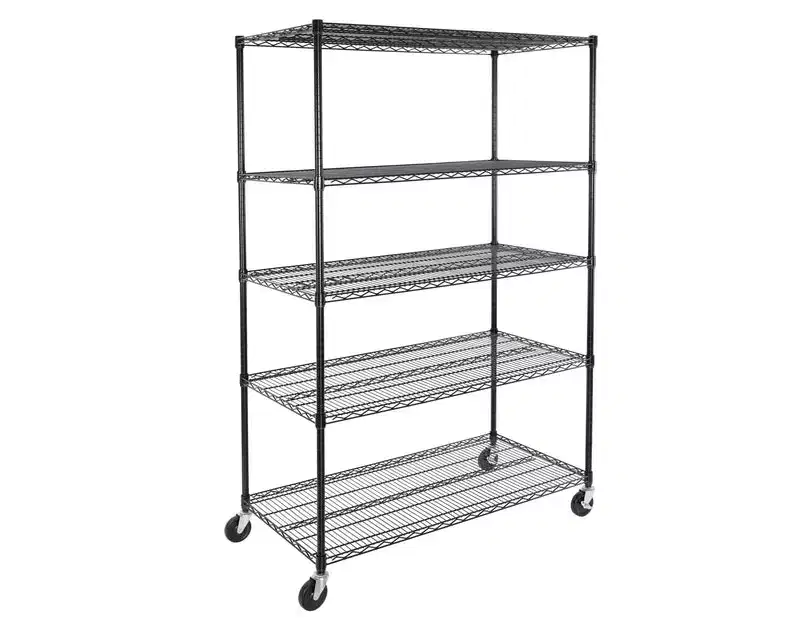 Seville Classics UltraDurable 5-Tier 48 x 24 Steel Wire Shelving