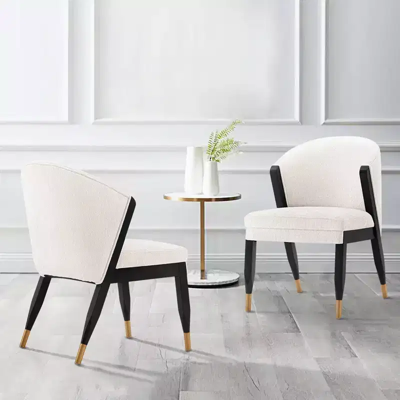 Set of 2 Ola Modern Boucle Upholstered Dining Chairs - Manhattan Comfort