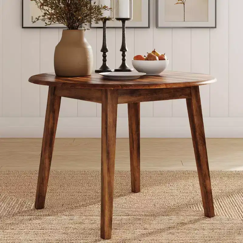 Berringer Drop Leaf Dining Table Rustic Brown - Ashley