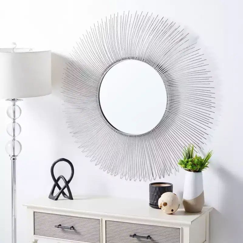 Jaslene Mirror - 35.3 x 35.3 - MRR3045 - Silver - Safavieh
