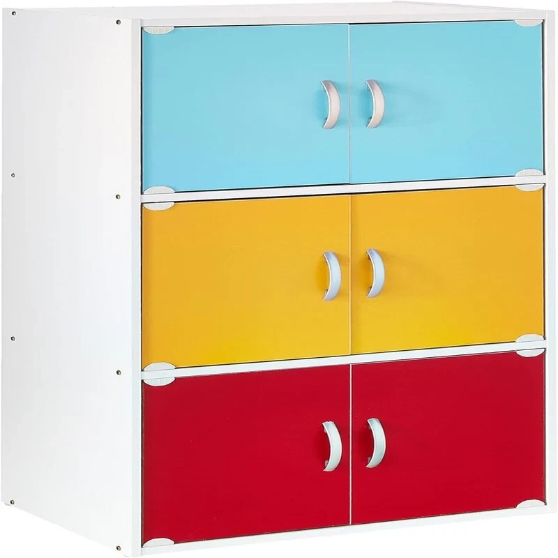 3-Shelf Bookcase Cabinet – Versatile Storage for Home & Office