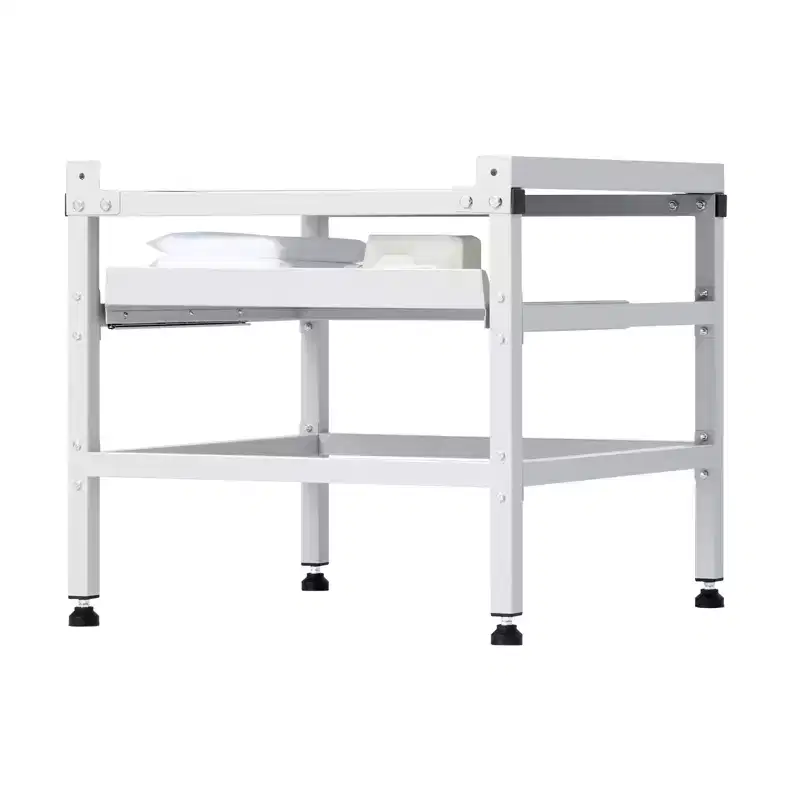 VEVOR Washing Machine Stand, 48.5x25-Inch Washer Laundry Pedestal, 590LBS Load Capacity Washer And Dryer Pedestal Base, 4 Adjustable Feet, Silver