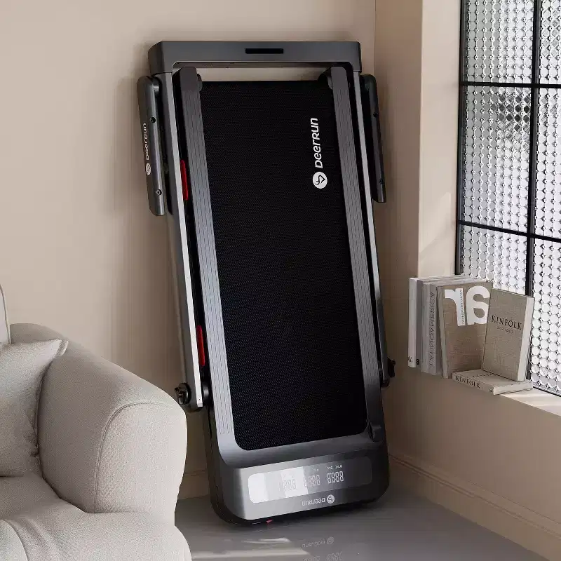 DeerRun Z10 Pro Smart 0.6-3.8 MPH 2 in 1 Foldable Treadmill 12% Auto Incline Walking Pad