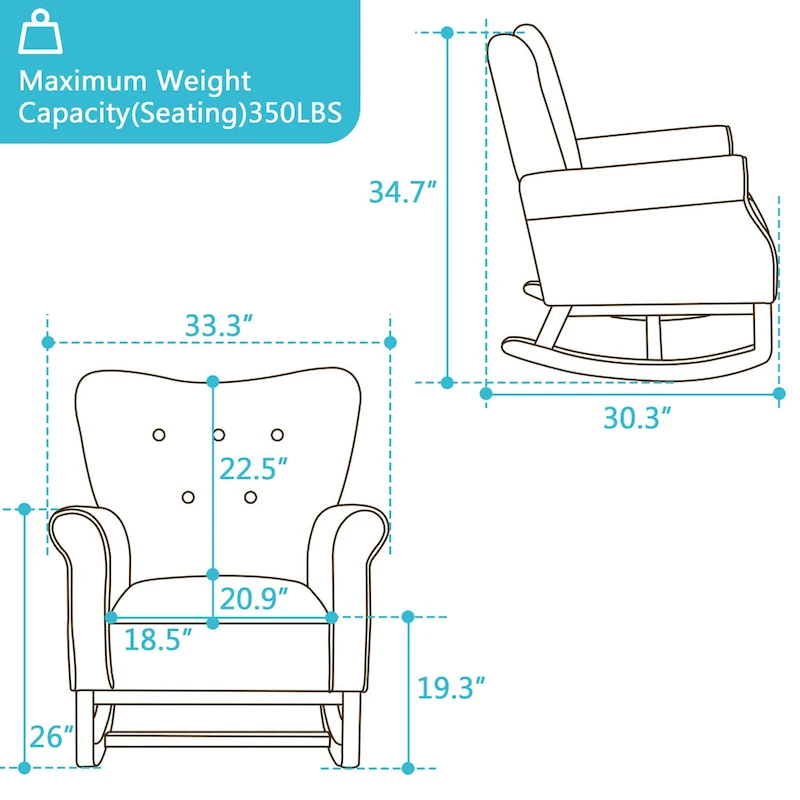 Shakeable high back living room single sofa chair