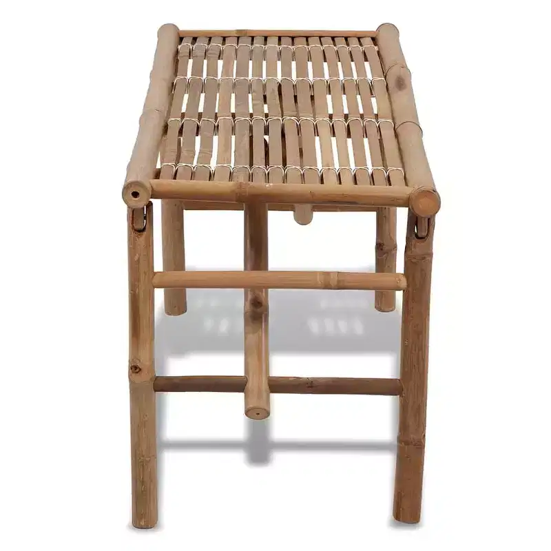 Garden Bench Natural Bamboo Bamboo Medium Foldable