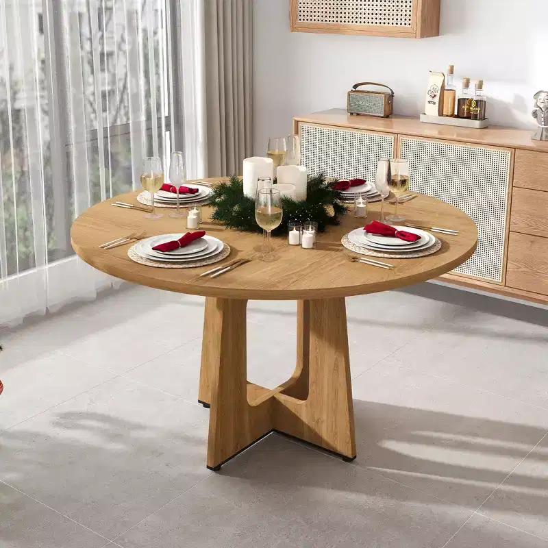 GDFStudio Lloyd Modern 47 Round Dining Table