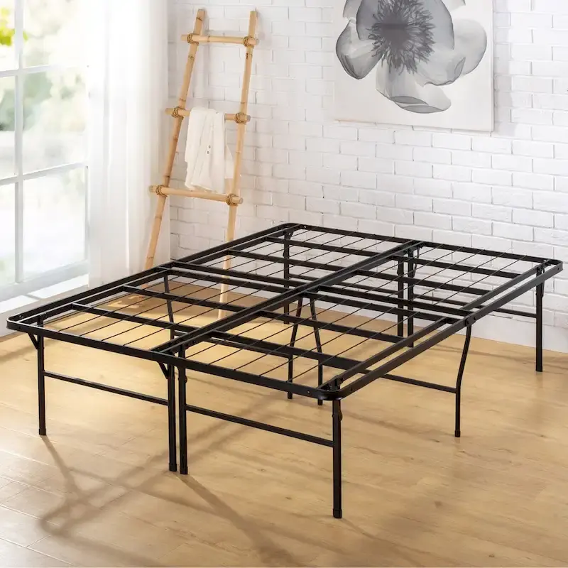Heavy Duty Steel Mattress Foundation, 3000 lb Capacity, No Box Spring Needed, Underbed Storage
