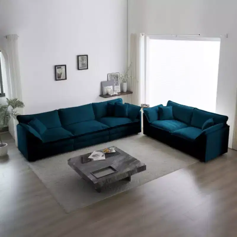 Modern Sofa Set for Living Room, Sofa Set of 2 Chenille Couch, 2+3 Seater Sofa Set Deep Seat Sofa