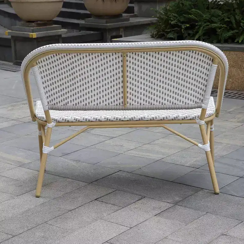 Alertis Patio Wicker Bench - miBasics