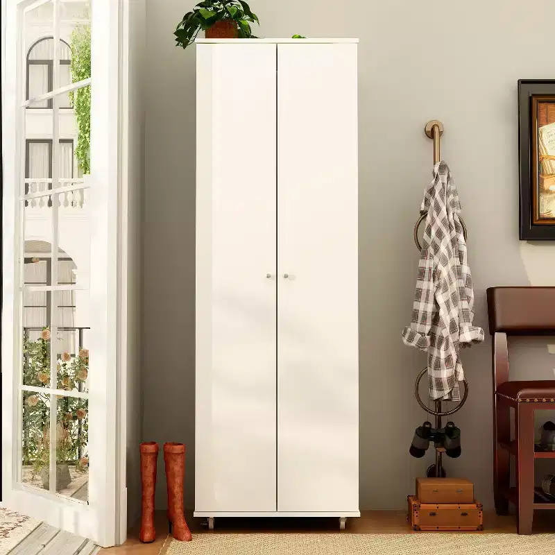 Famapy 2-Doors Tall Entryway Shoe Cabinet With 8-Tier Shelves