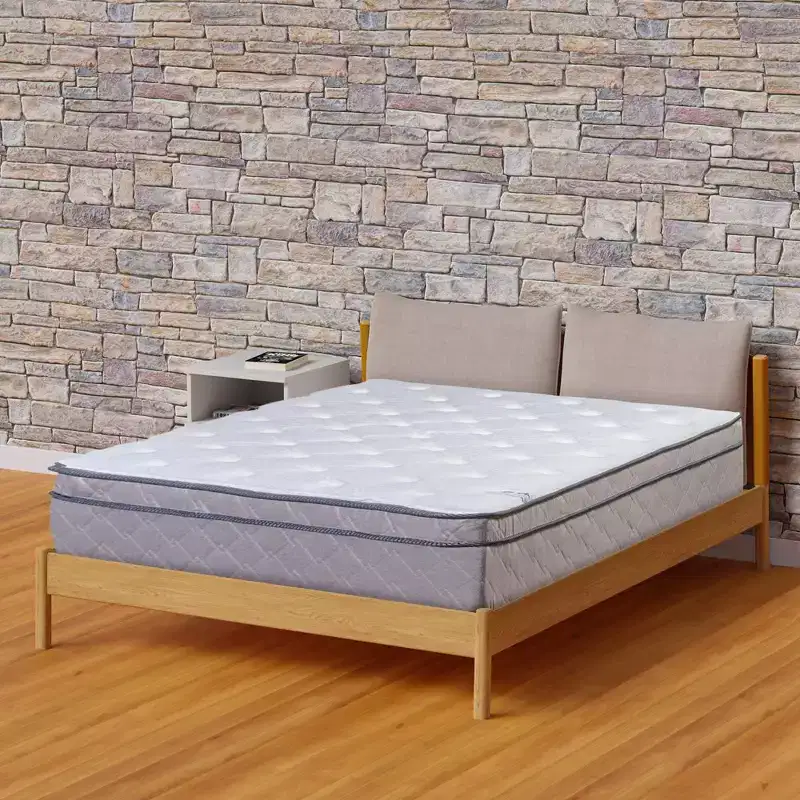 12-Inch Ultra Plush Euro Top Single Sided Hybrid Mattress, Compatible with Adjustable Bed