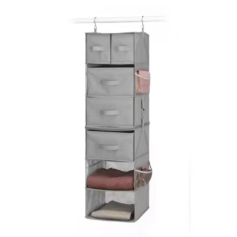 Whitmor Multifunctional Hanging Organizer with Drawer Insert 1ct Gray
