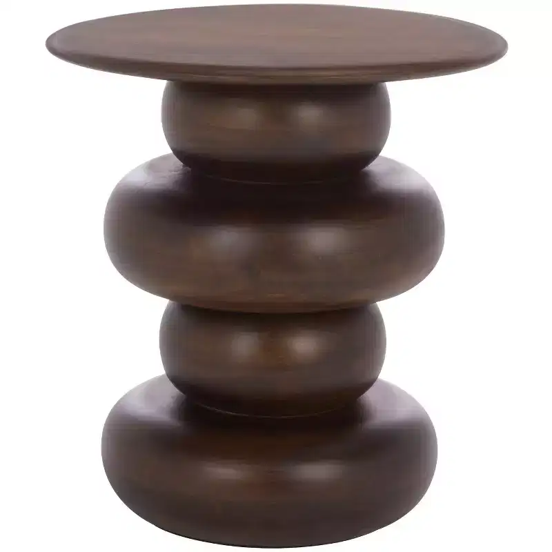 Nube Round Accent Table - ACC3255 - Dark Brown - Safavieh