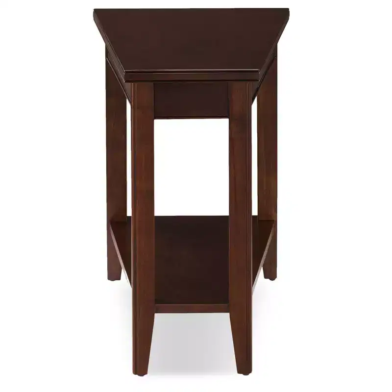 Recliner Wedge Table Chocolate Cherry Finish