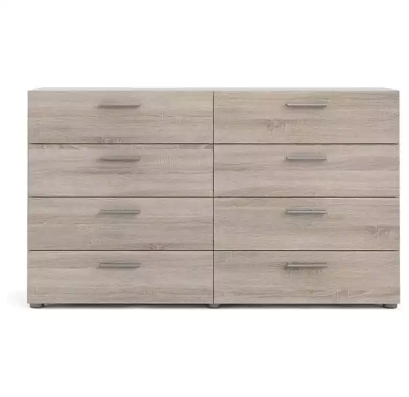 8 Drawer Double Dresser with Modern Style