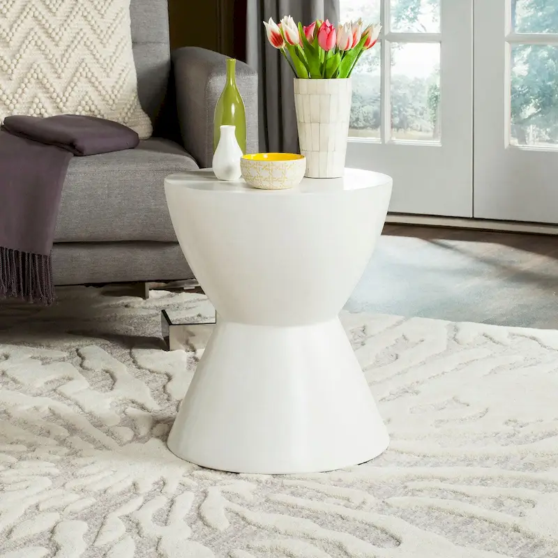 Concrete Indoor/Outdoor Accent Table - 14.9 x 14.9 x 17.7 - 15Wx15Dx18H