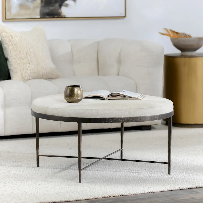 Leather Hide Coffee Table