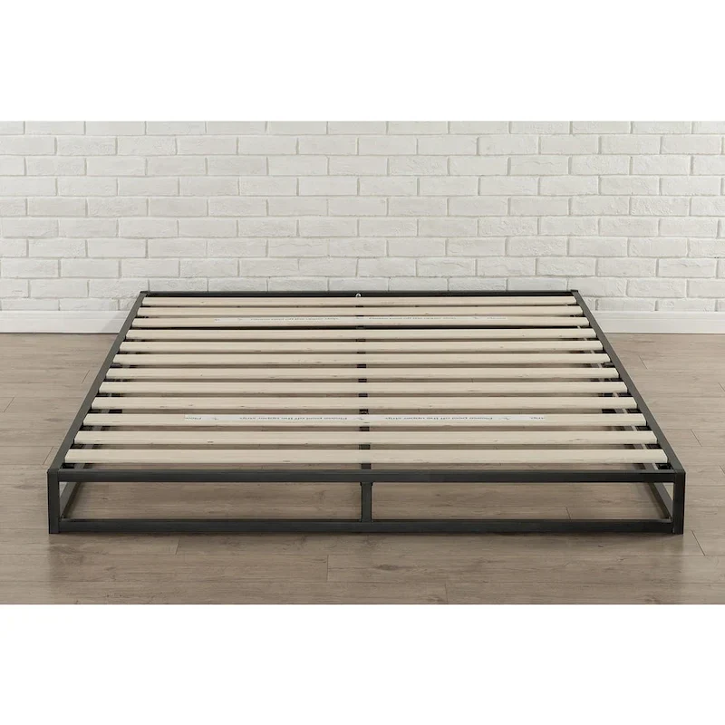King Size Low Profile Platform Bed Frame, 6 Inch Height