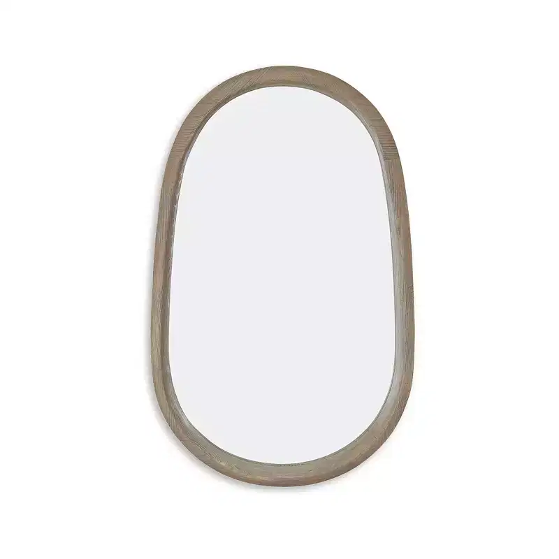 Signature Design by Ashley Aarilynn Wall Accent Mirror with Antique Brown Wood Frame