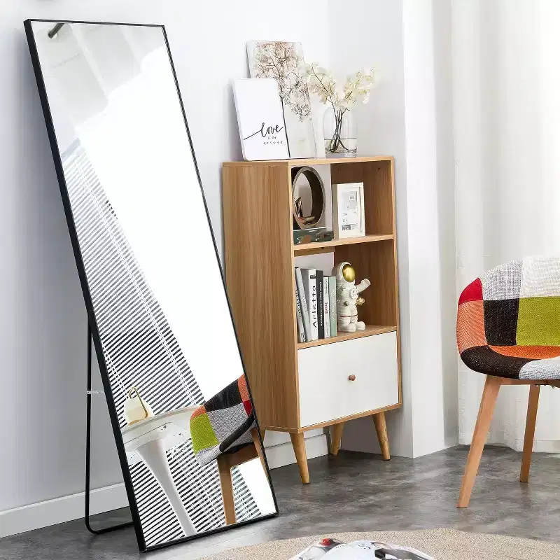Acekool 65 x 23 Inch Full Length Mirror, Wood Frame Wall Mirror, Shatterproof HD Glass, for Bedroom, Living Room, Dressing Room