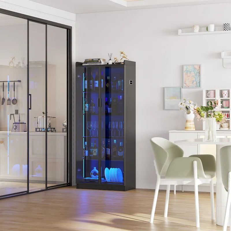 Dining Cabinet with LED light - N/A
