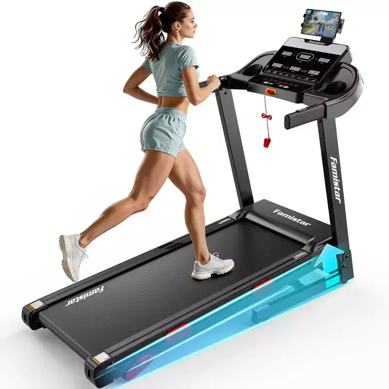 Quiet 3.5HP Brushless Treadmill with 350 lbs Capacity, Adjustable Incline & Smart App Support