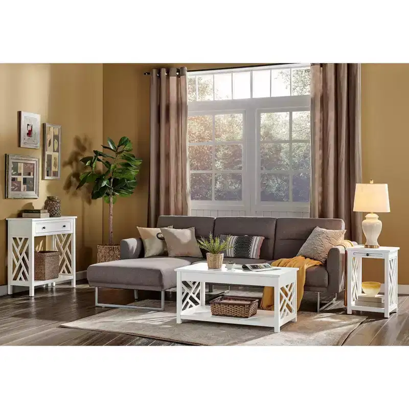 36 Middlebury Coffee Table, End Table with Tray and Console Table - Alaterre Furniture