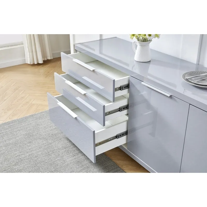 Best Quality Furniture Modern Lacquer 3-drawer Cabinet