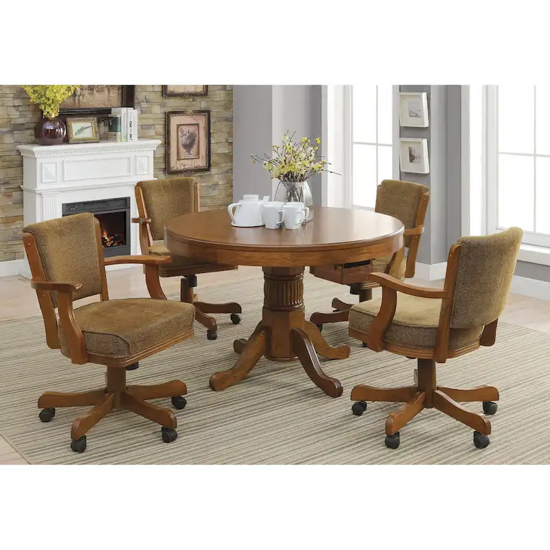 Ghilardi Amber Game Table with Cupholders