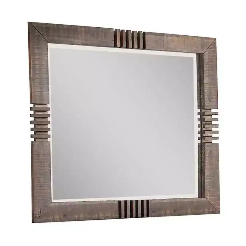 Acme Furniture Andria Dresser Mirror Reclaimed Oak