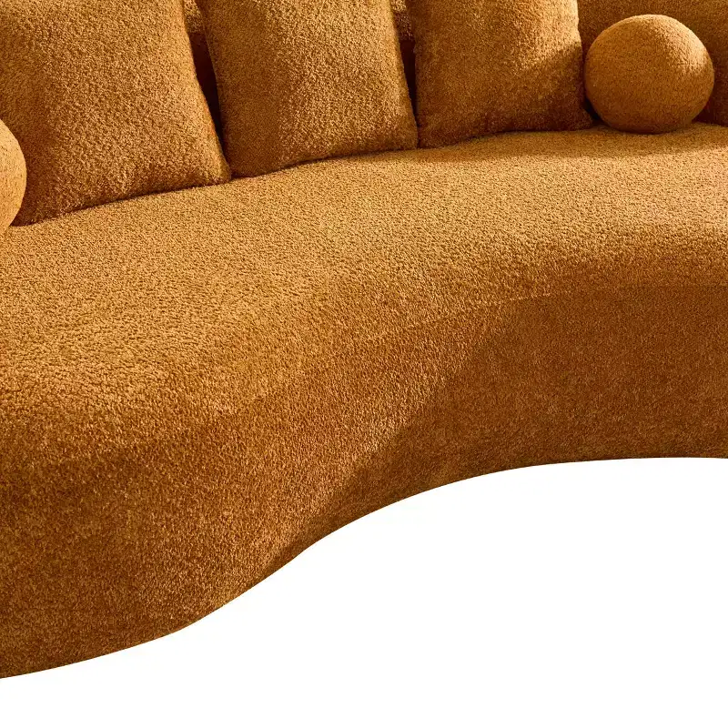 Christopher Knight Home Grazia 90'' Modern Curved Boucle Upholstered 3-Seater Sofa