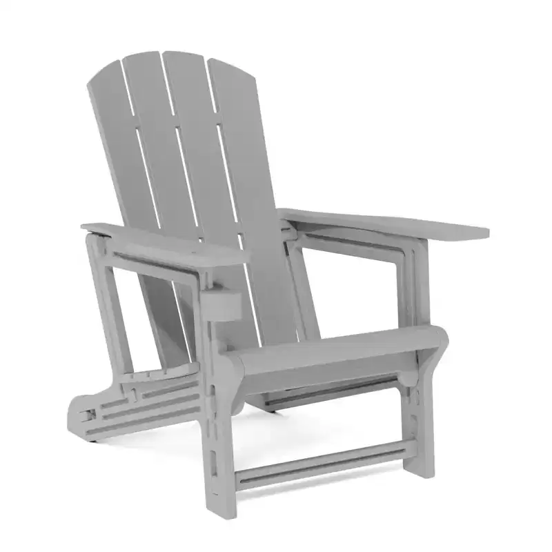 NAYSAYE Patio Chaise Lounge Adirondack Chair with Cup Holder Foldable Design for Outdoor Relaxation, 22.3*30*36.4