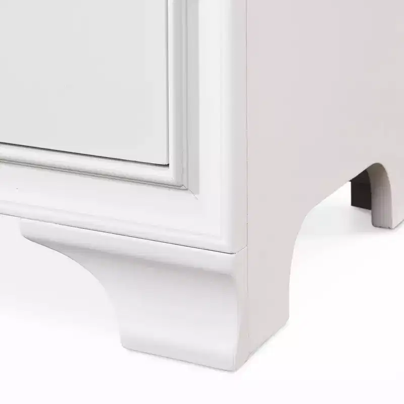 1-Drawer Nightstand with USB Charging White